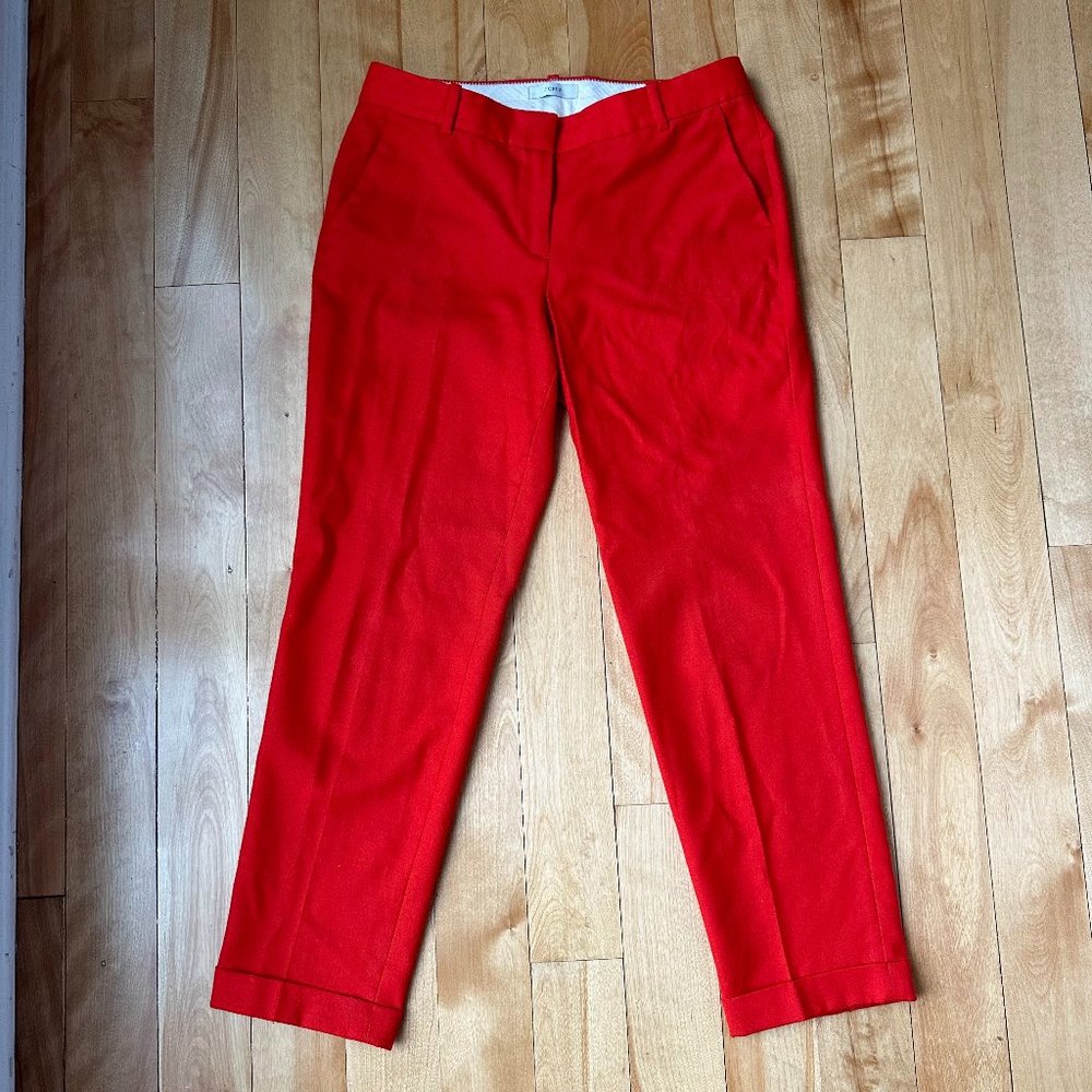 J. Crew Classic Red Tapered Pants 2